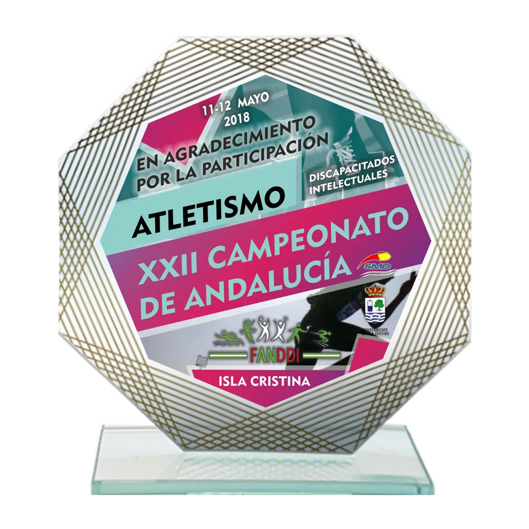Trofeo de cristal Fornax en Trofeos LeverySport