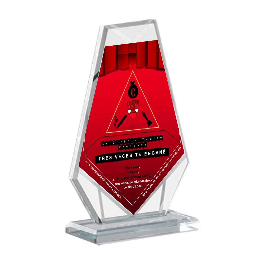 Trofeo de cristal premium Piscis en Trofeos LeverySport