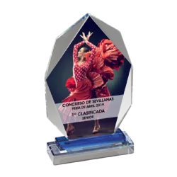 Trofeo de cristal premium Lacerta ejemplo