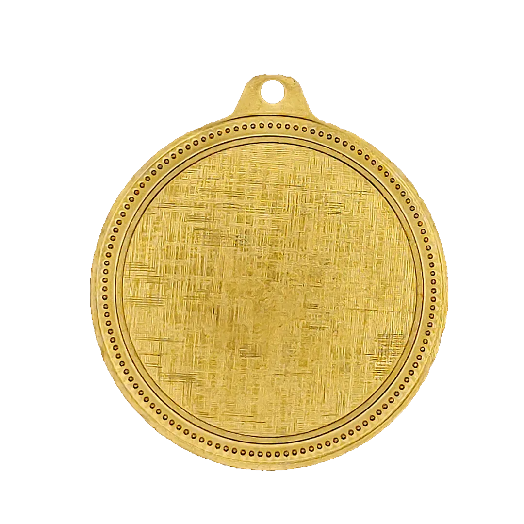 Medalla Cianita oro trasera