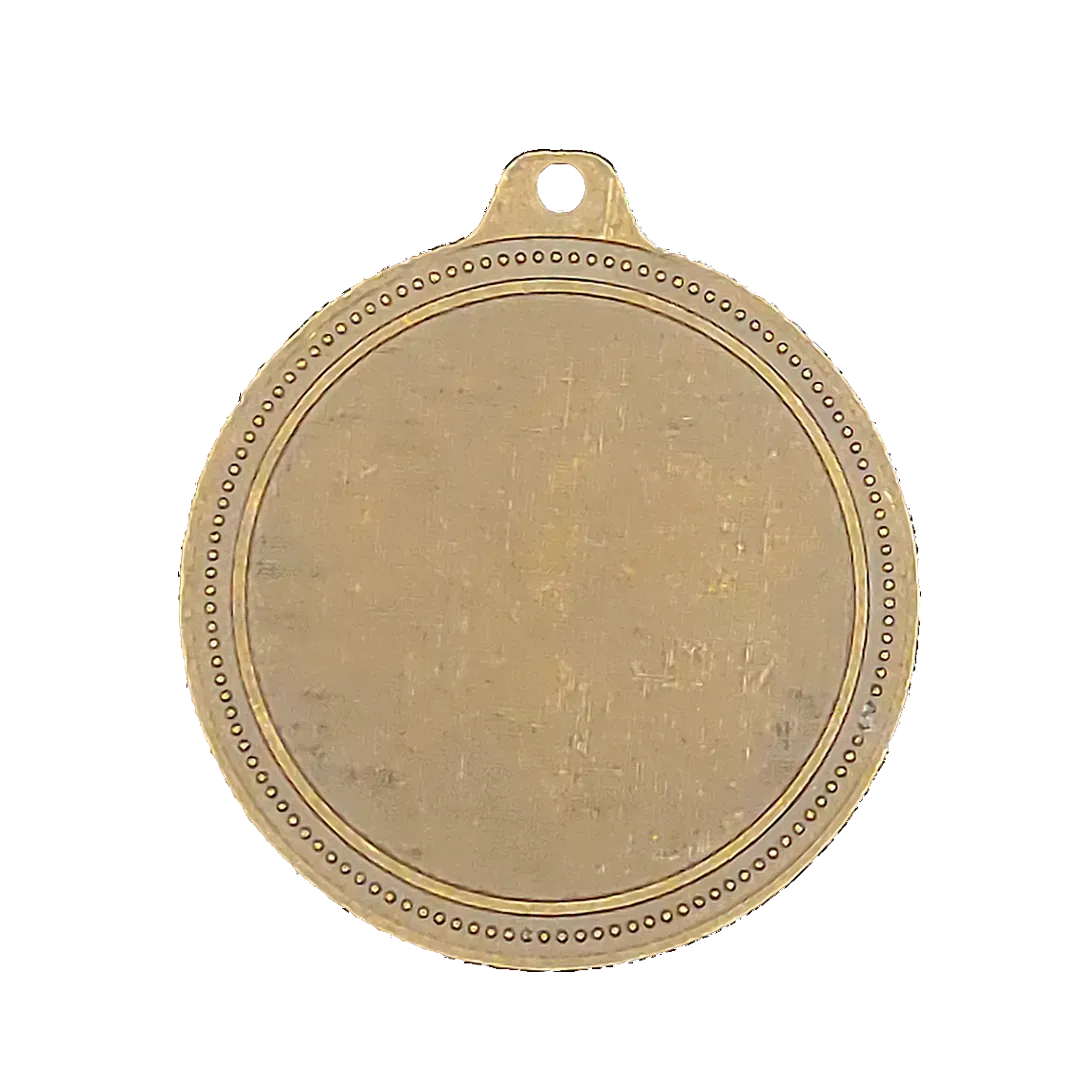 Medalla Cianita oro viejo trasera