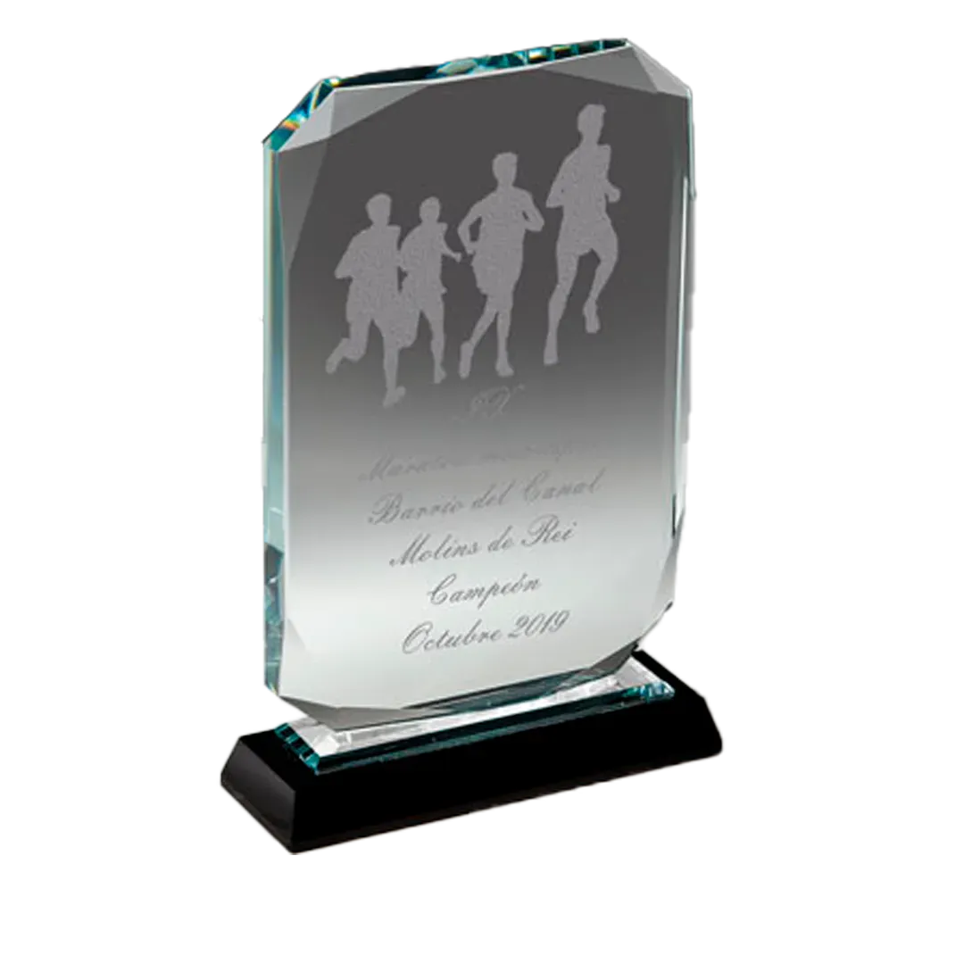 Trofeo de cristal premium Perseus ejemplo