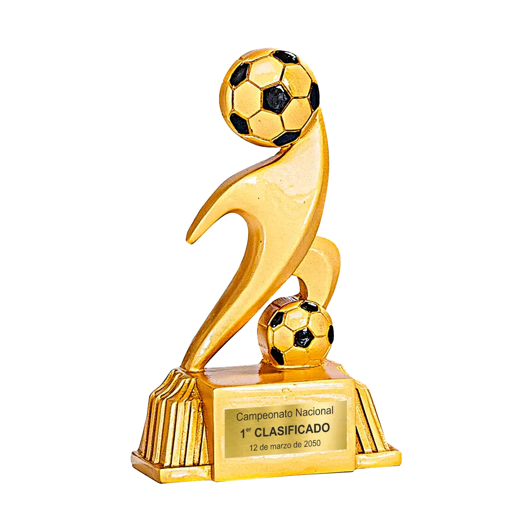 Trofeo alegórico de resina Ephyron ejemplo