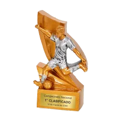 Trofeo alegórico de resina Galmar ejemplo