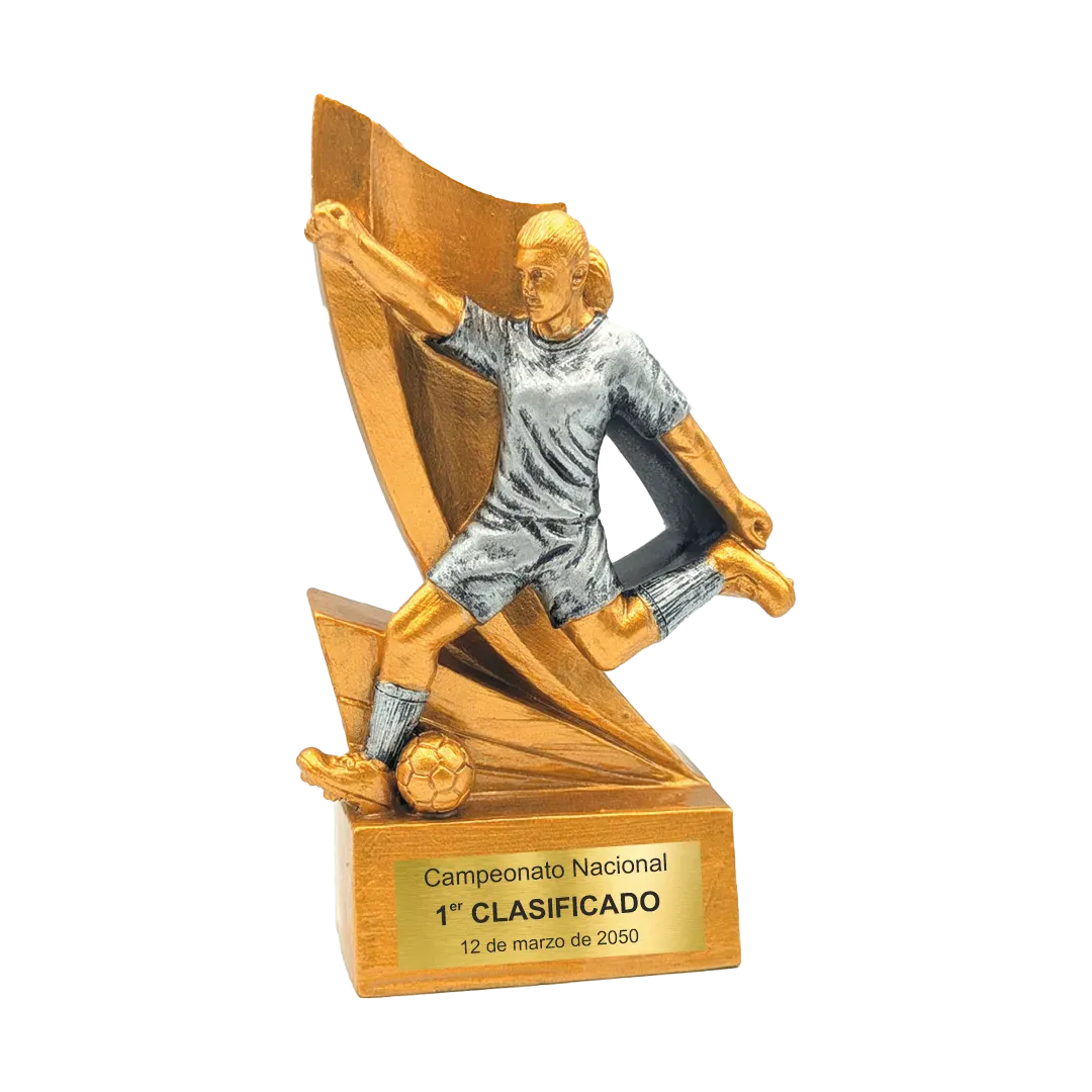 Trofeo alegórico de resina Iotrix ejemplo