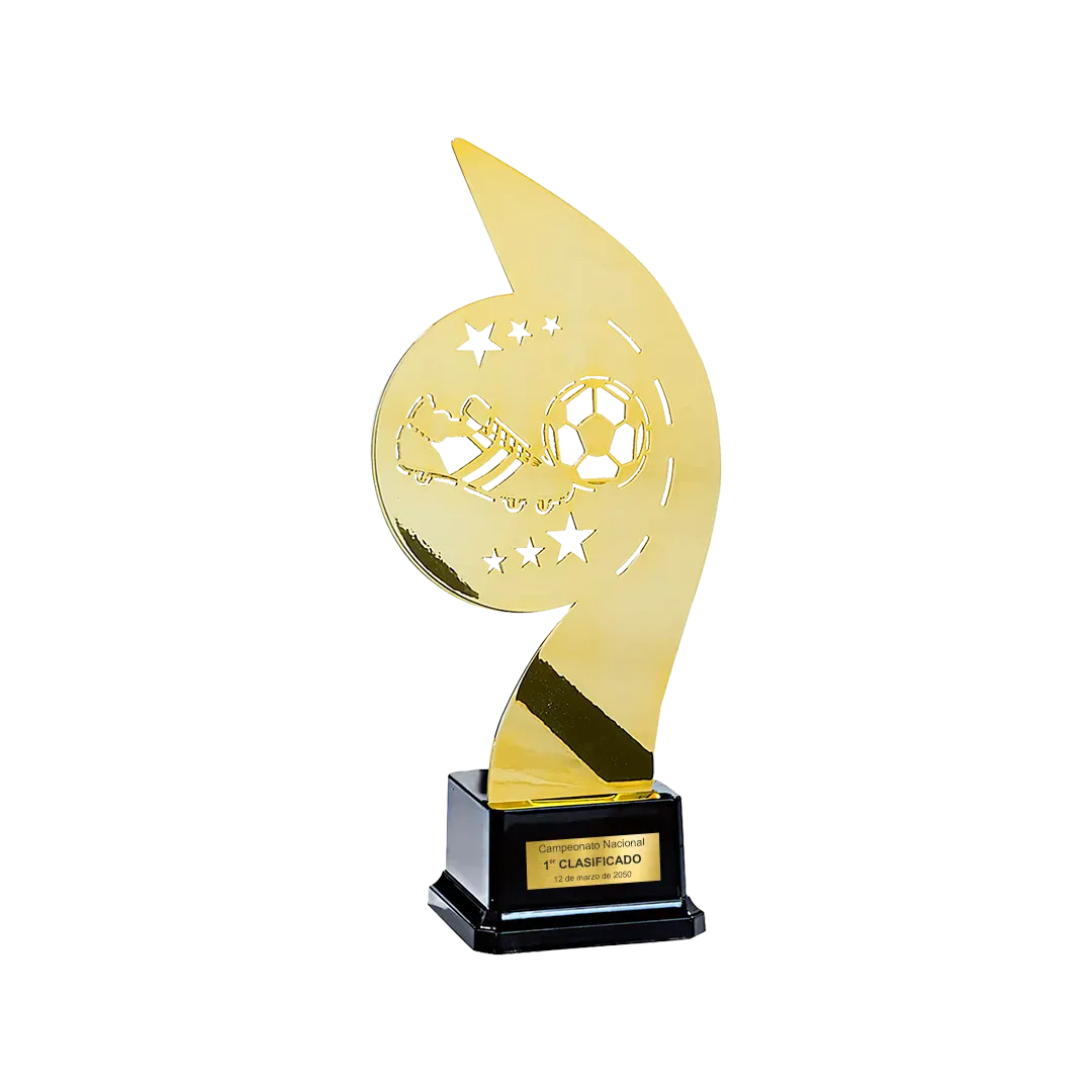 Trofeo alegórico metal Gamros ejemplo