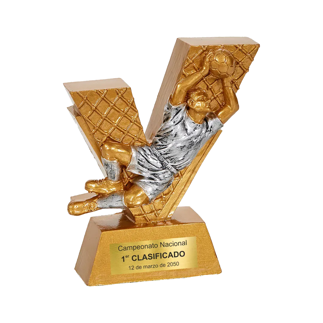Trofeo alegórico de resina Iotalis ejemplo