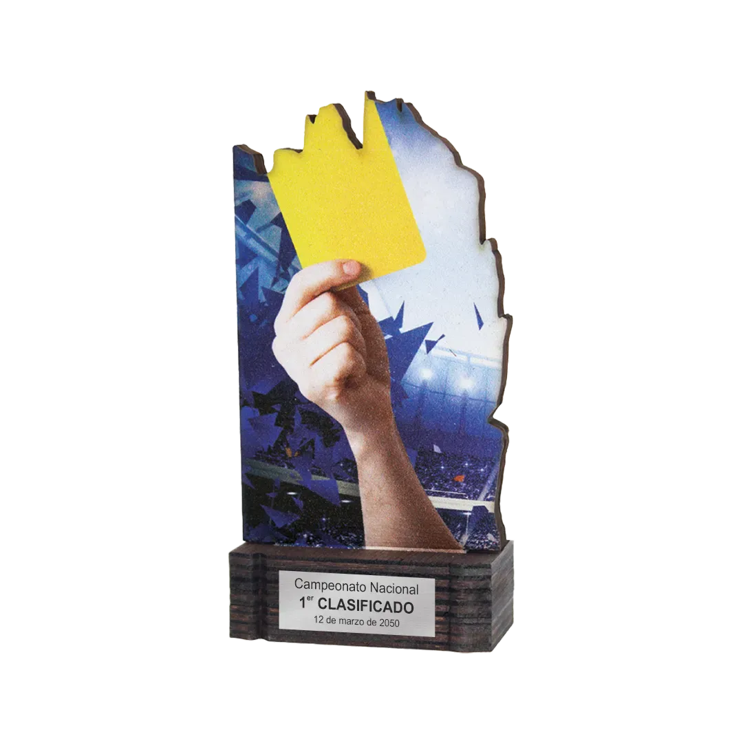 Trofeo de madera Canis majoris borealis ejemplo