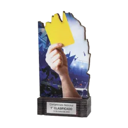 Trofeo de madera Canis majoris borealis ejemplo