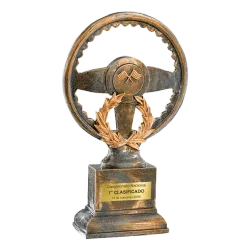 Trofeo alegórico de resina Kerion ejemplo