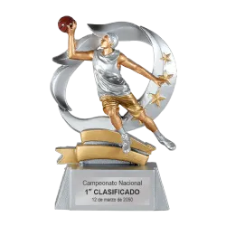 Trofeo alegórico de resina Lyxion ejemplo