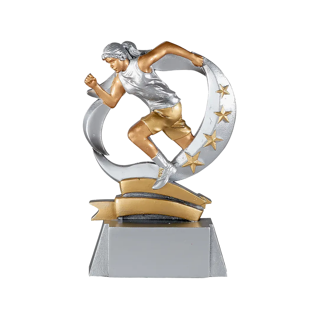 Trofeo alegórico de resina Mureon 