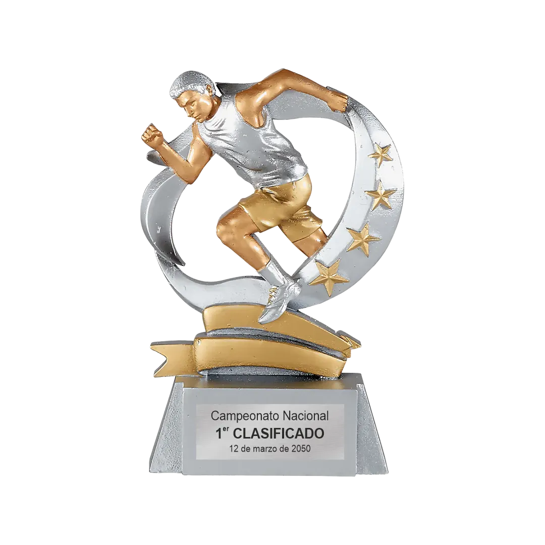 Trofeo alegórico de resina Murex ejemplo