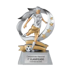Trofeo alegórico de resina Nemoris ejemplo