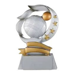 Trofeo alegórico de resina Nymaros 