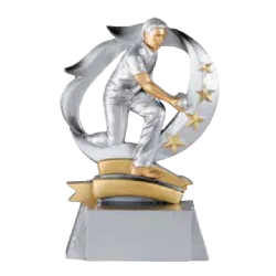 Trofeo alegórico de resina Olyros