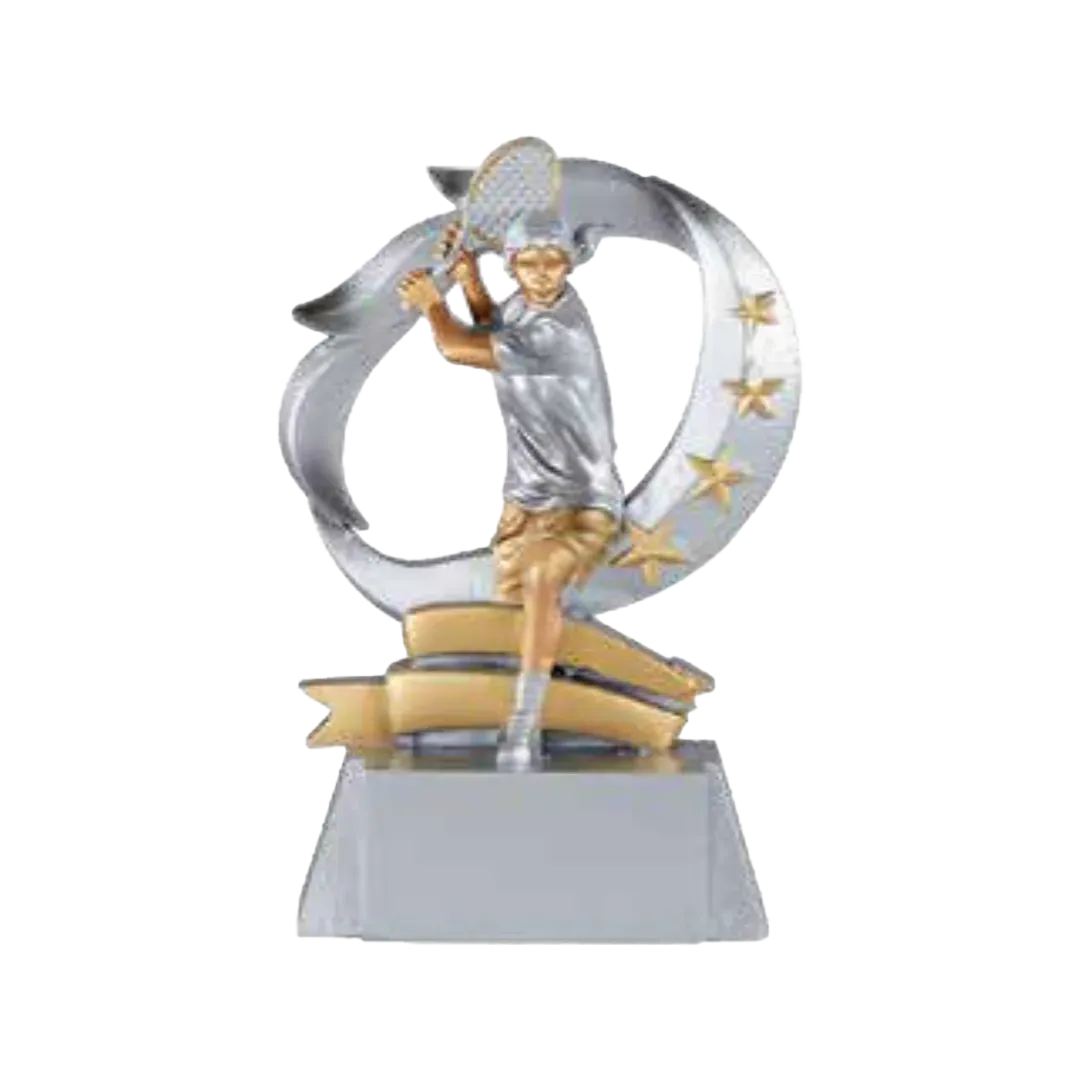 Trofeo alegórico de resina Omegon 