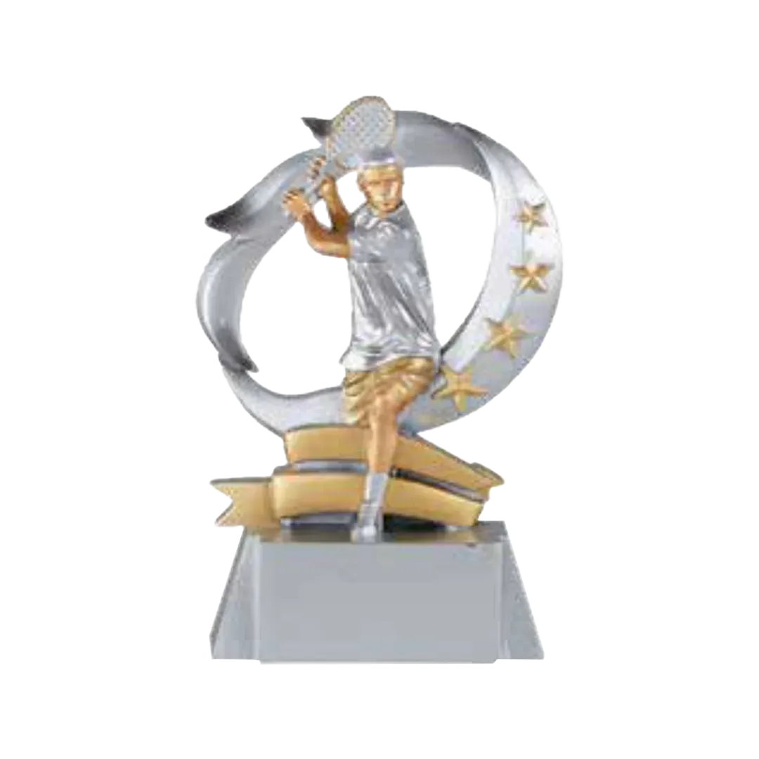 Trofeo alegórico de resina Omex 