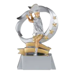 Trofeo alegórico de resina Omex 