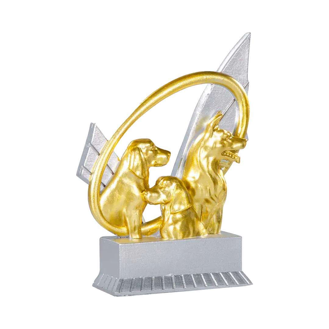 Trofeo alegórico de resina Pireon 