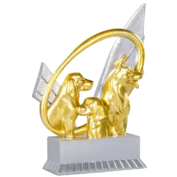 Trofeo alegórico de resina Pireon 