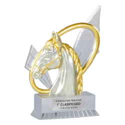 Trofeo alegórico de resina Quirion ejemplo