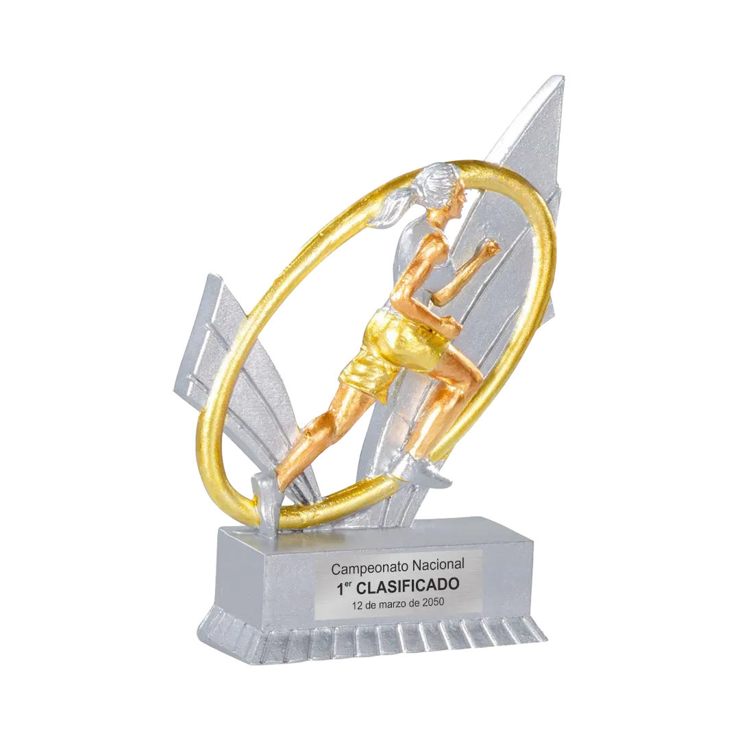 Trofeo alegórico de resina Rhexor ejemplo