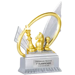 Trofeo alegórico de resina Rhotor ejemplo