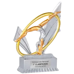 Trofeo alegórico de resina Sigmax ejemplo