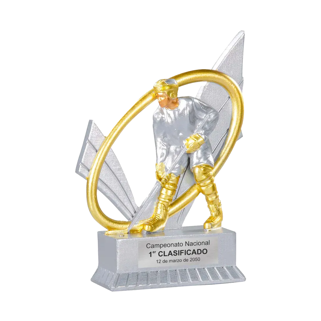 Trofeo alegórico de resina Tauris ejemplo