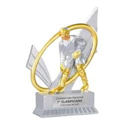 Trofeo alegórico de resina Tauris ejemplo
