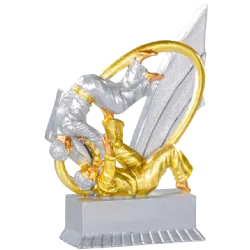 Trofeo alegórico de resina Taurix 
