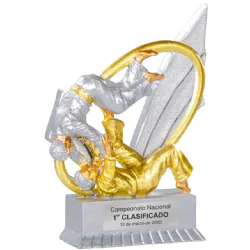Trofeo alegórico de resina Taurix ejemplo