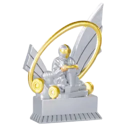 Trofeo alegórico de resina Thalios 