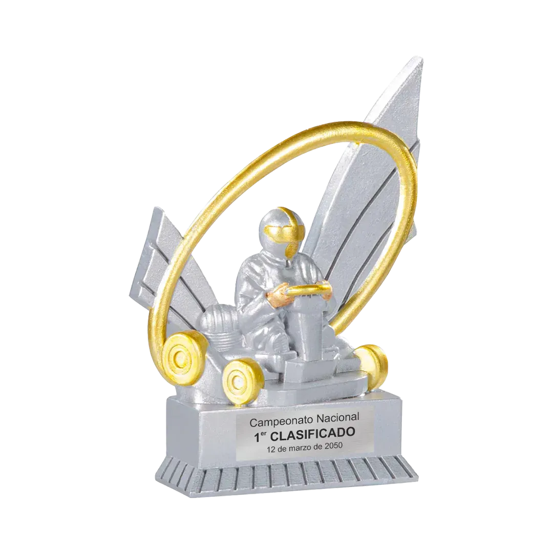 Trofeo alegórico de resina Thalios ejemplo
