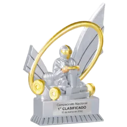 Trofeo alegórico de resina Thalios ejemplo