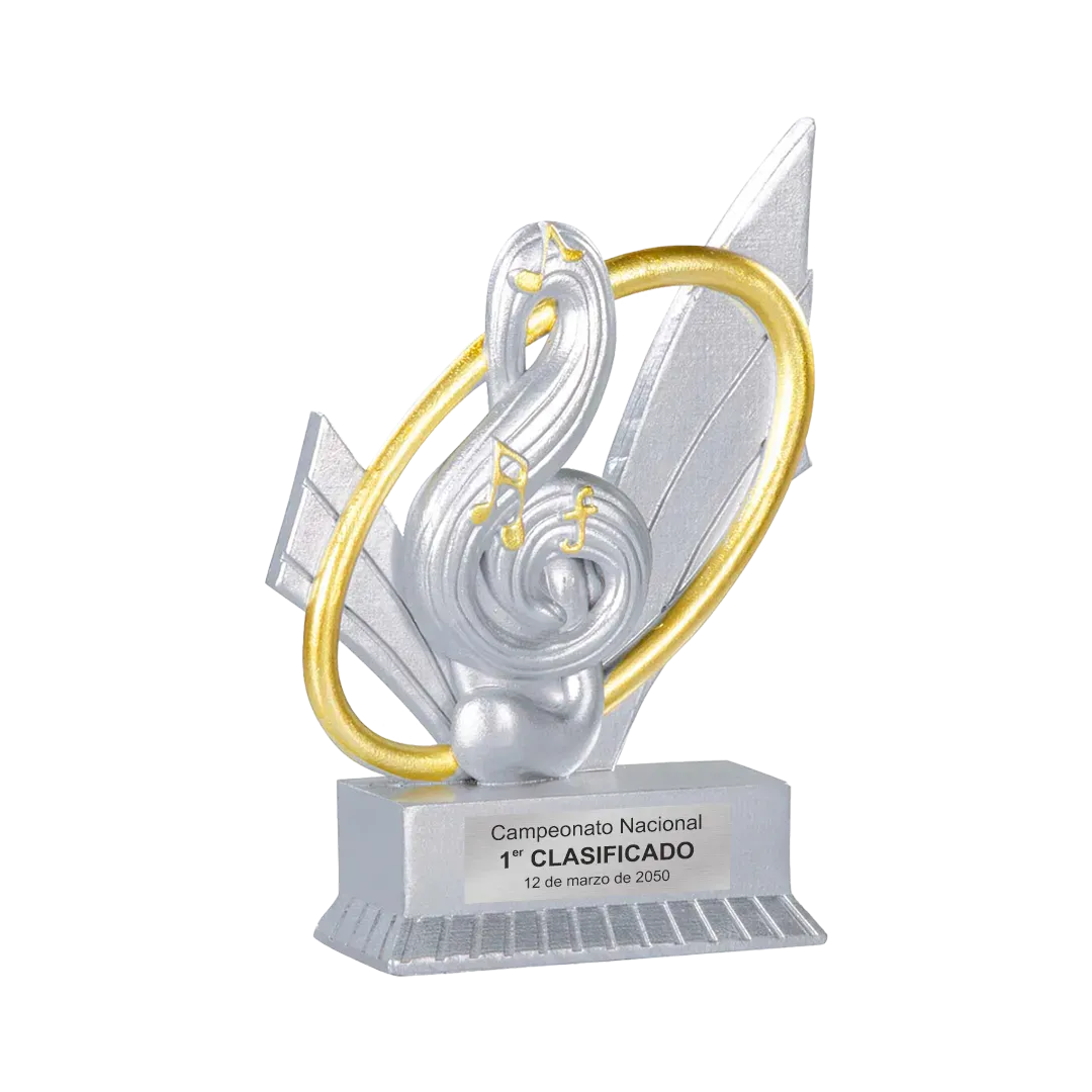 Trofeo alegórico de resina Thalor ejemplo
