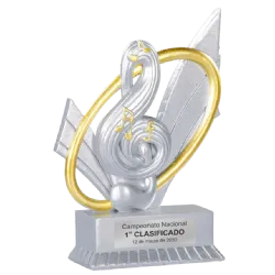 Trofeo alegórico de resina Thalor ejemplo