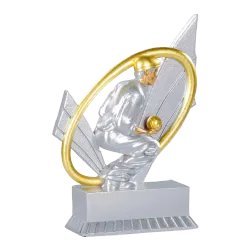 Trofeo alegórico de resina Themax 