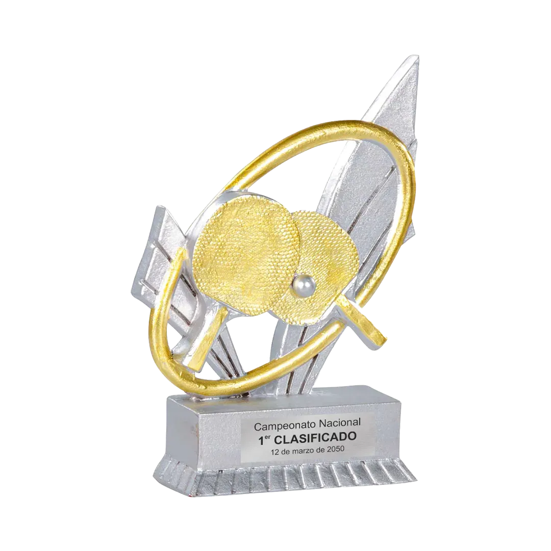 Trofeo alegórico de resina Troxon ejemplo