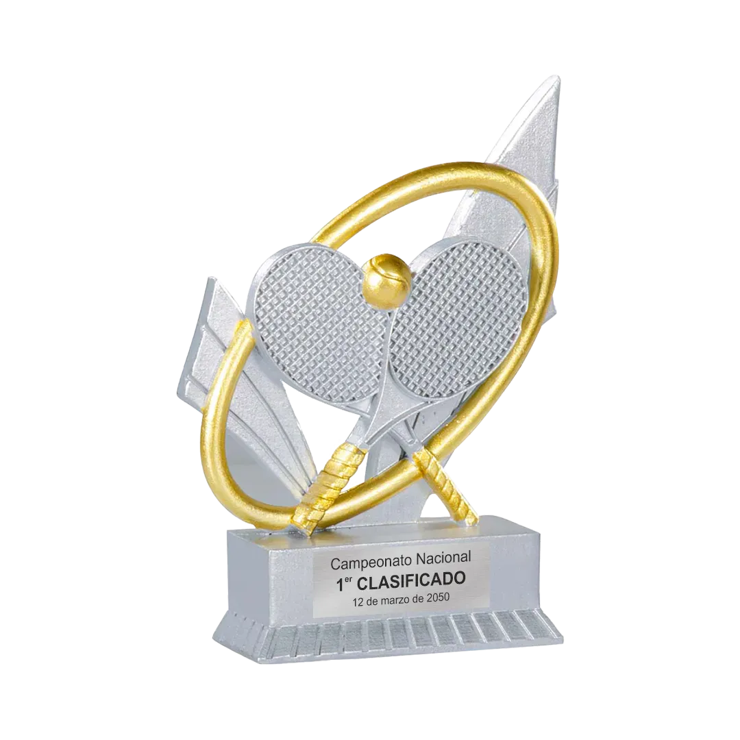 Trofeo alegórico de resina Tymion ejemplo