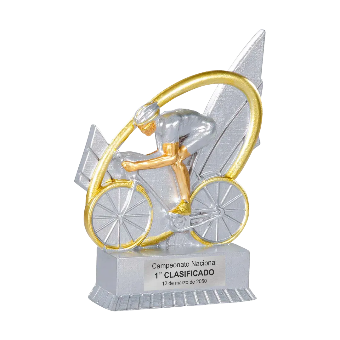 Trofeo alegórico de resina Velion ejemplo