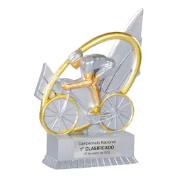 Trofeo alegórico de resina Velion ejemplo