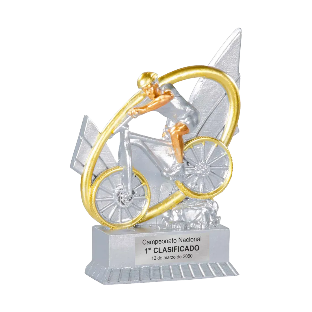 Trofeo alegórico de resina Vionos ejemplo