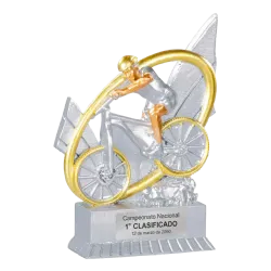 Trofeo alegórico de resina Vionos ejemplo