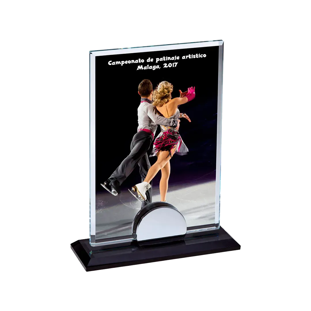 Trofeo de cristal sublimación Altirion ejemplo