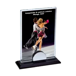 Trofeo de cristal sublimación Altirion ejemplo