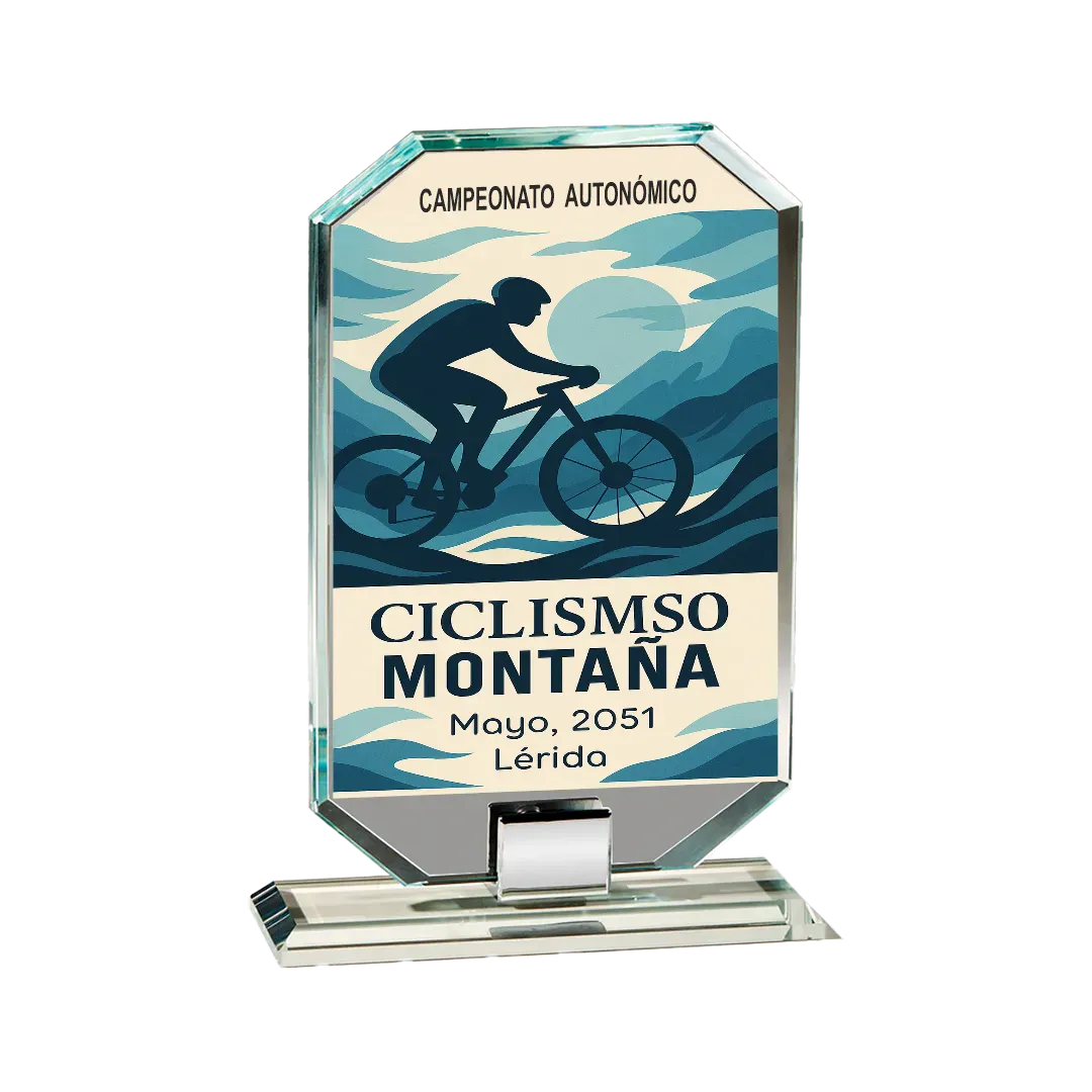 Trofeos de Cristal Ballena corona ejemplo