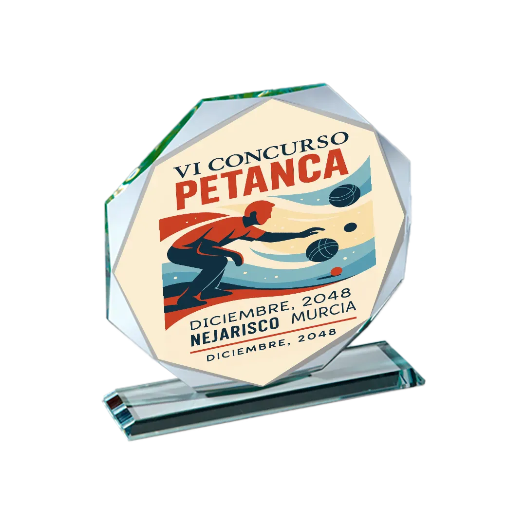 Trofeos de Cristal Caelum orientalis ejemplo