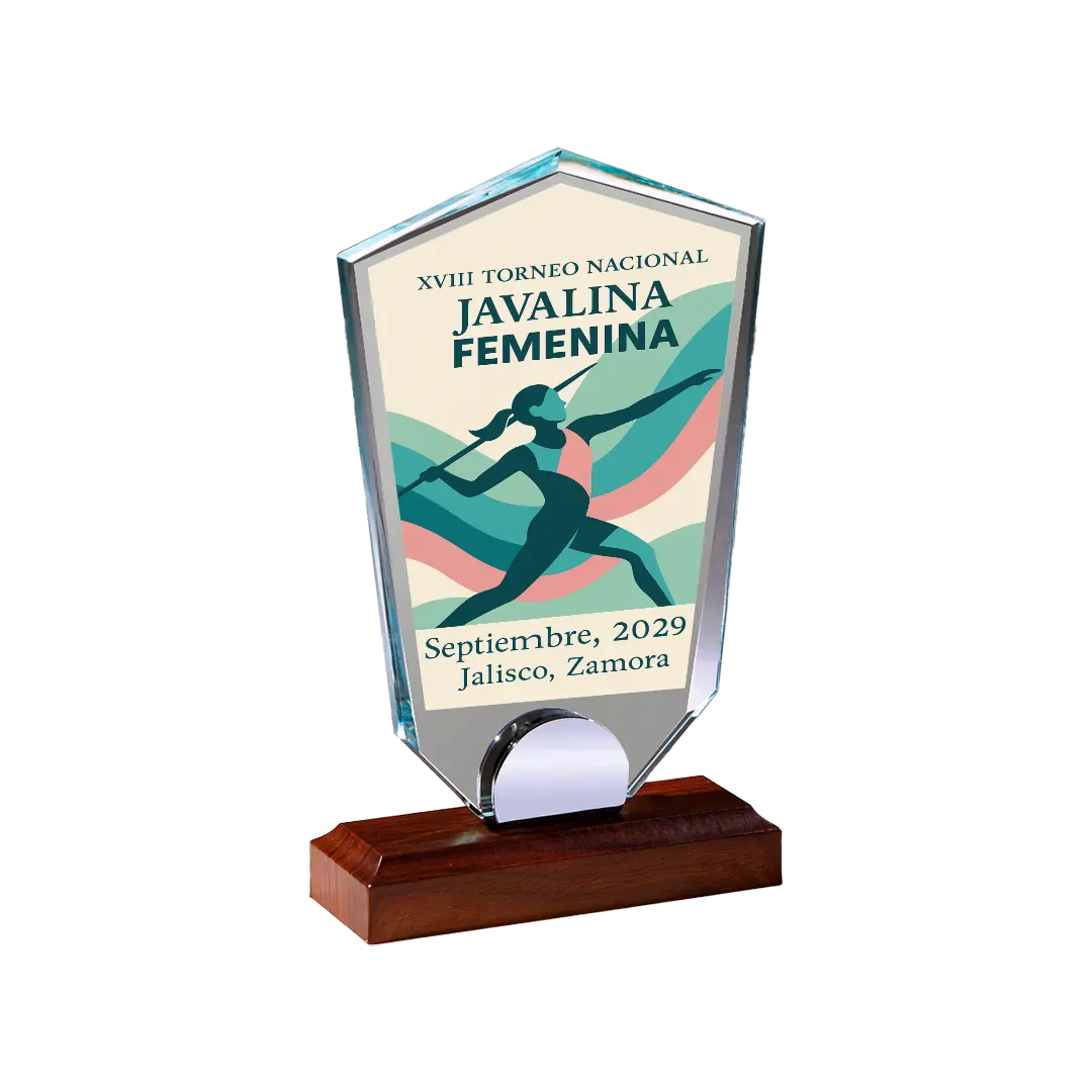 Trofeos de Cristal Calyra ejemplo